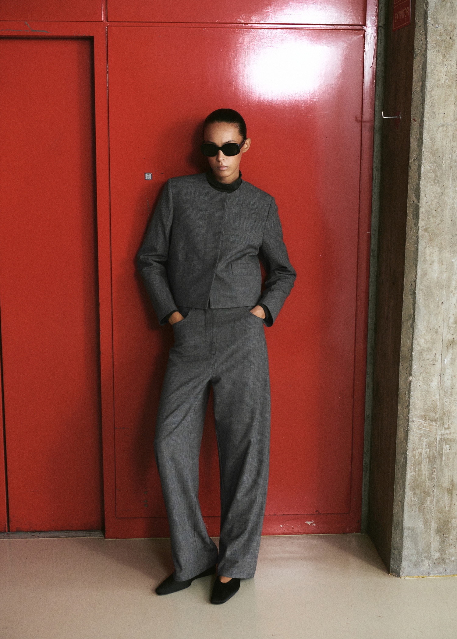 Mid-Rise Suit Trousers - Women | Mango United Kingdom