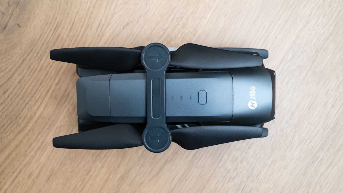 Holy Stone HS600D drone on a wooden floor