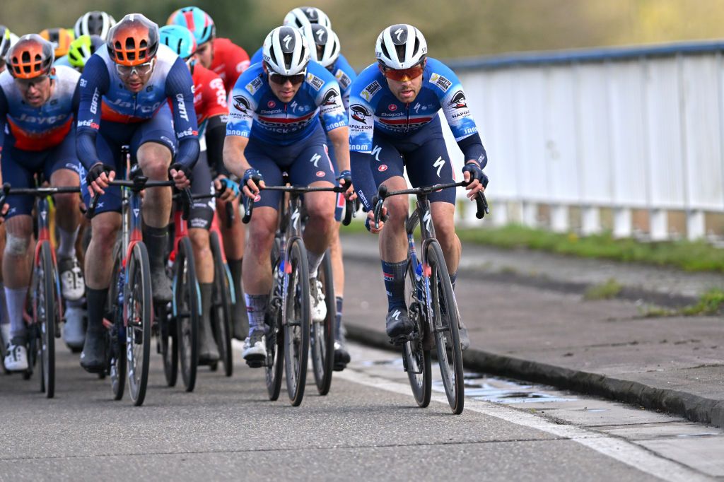 SCHOTEN BELGIUM APRIL 03 Casper Pedersen of Denmark and Team Soudal QuickStep competes during the 112th Scheldeprijs 2024 Mens Elite a 2053km one day race from Terneuzen to Schoten on April 03 2024 in Schoten Belgium Photo by Luc ClaessenGetty Images