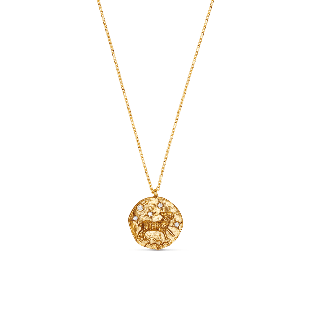 Aries zodiac necklace