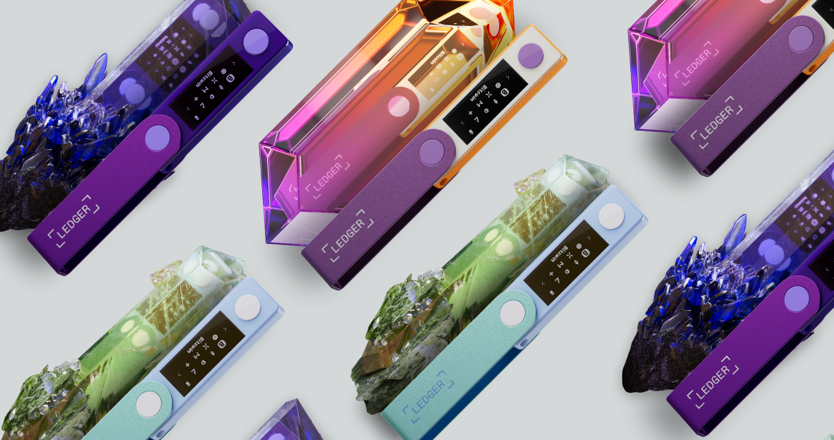 Colourful Ledger hardware wallets