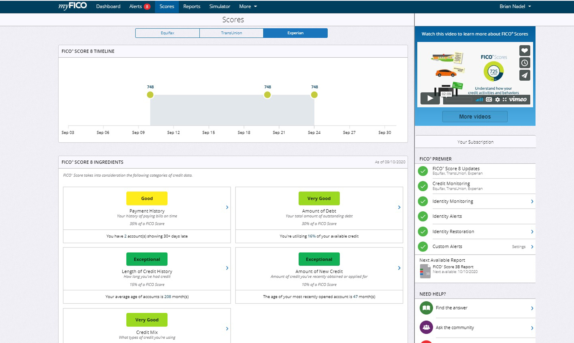 MyFICO Premier review