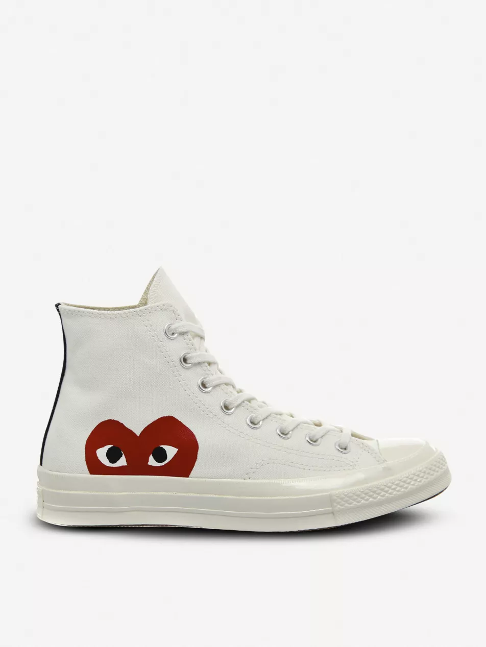 Comme Des Garçons Play X Converse 70s Canvas High-Top Trainers