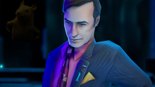 An image of a Palworld mod with Saul Goodman in it, also bootleg Pikachu lurking in the shadows like some kind of horror movie monster. 