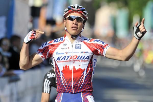 Stage one winner Denis Galimzyanov (Katusha)