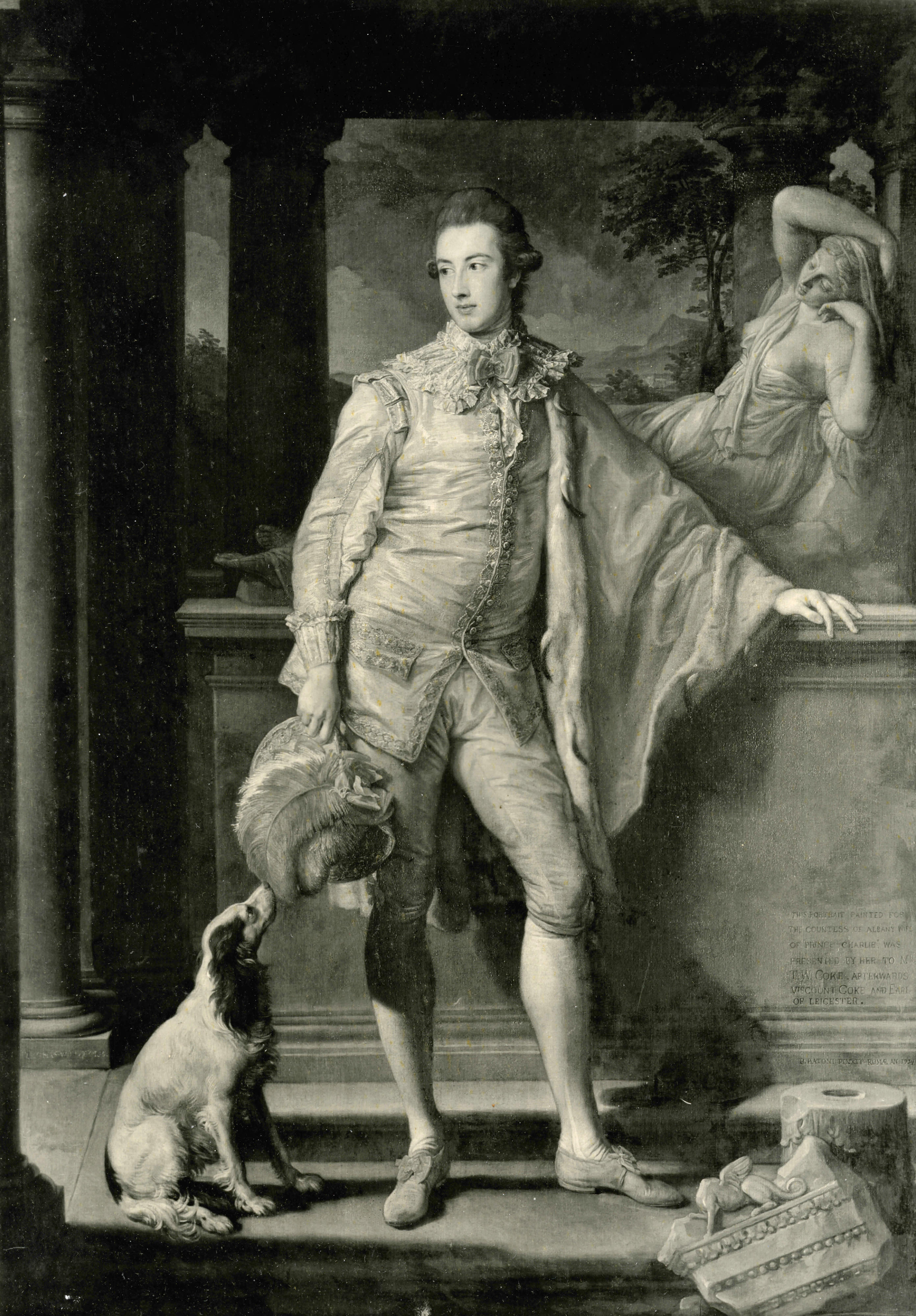 Portrait of Thomas William Coke, painting by Pompeo Girolamo Batoni