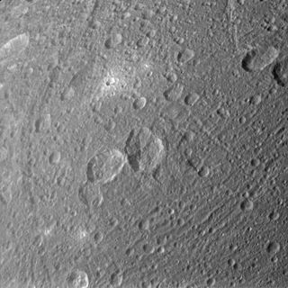 Bright Ejecta on Saturn's Moon Dione
