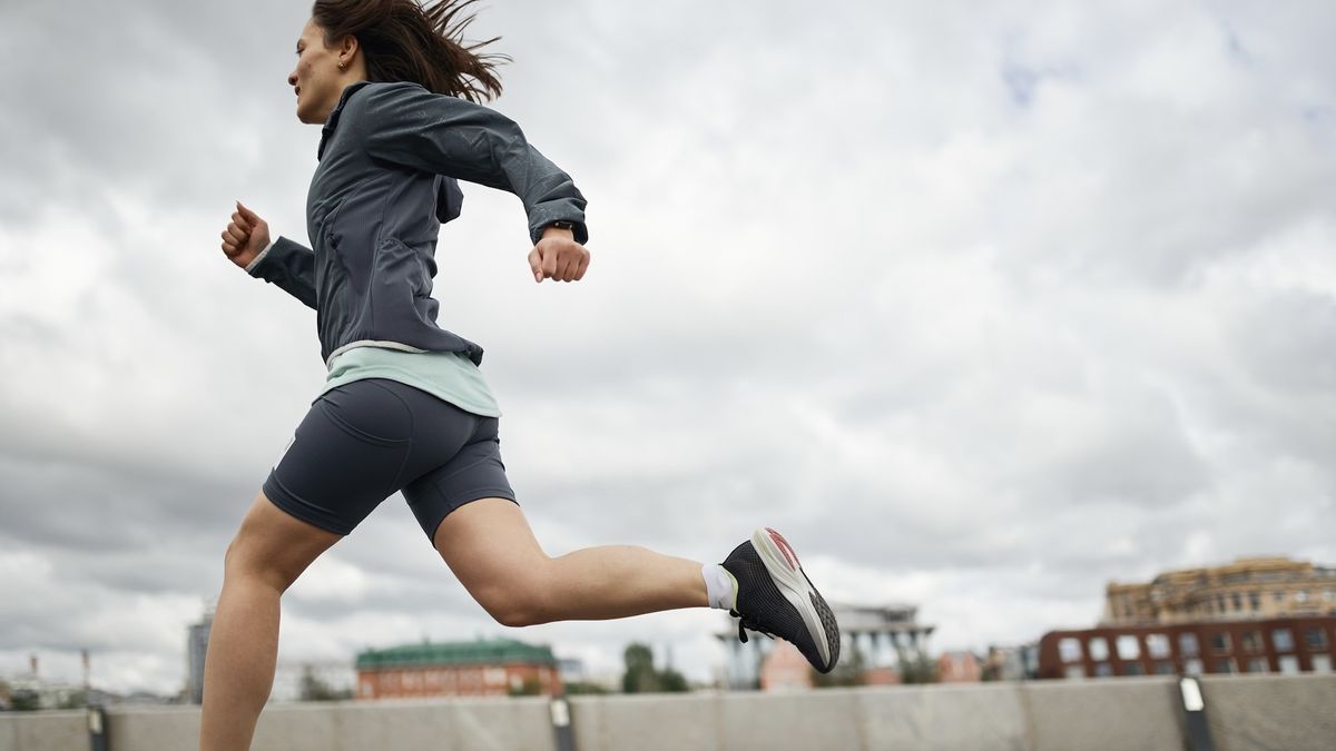 running in the wind