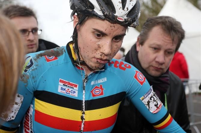A disappointed Sanne Cant was just out of the medals