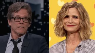 Kevin Bacon sitting panel on Jimmy Kimmel, Kyra Sedgwick on The Drew Barrymore Show