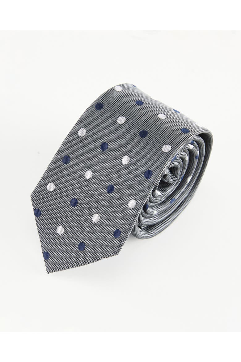 Polka Dot Silk Jacquard Tie