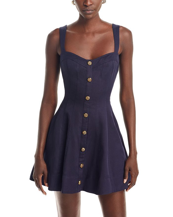 Button Front Mini Dress - 100% Exclusive