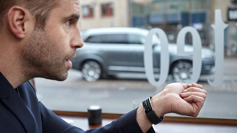 Volvo and Microsoft Band 2