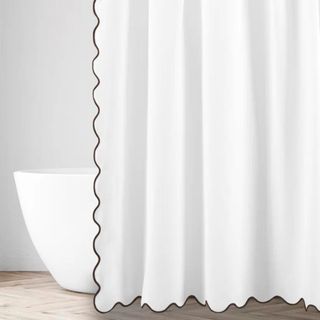 Home Treasures Linens Antalya Cotton Shower Curtain