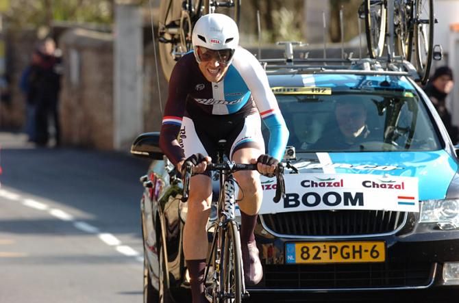 Lars Boom (Blanco) put his time trial prowess on display at the Tour M&eacute;diterran&eacute;en.