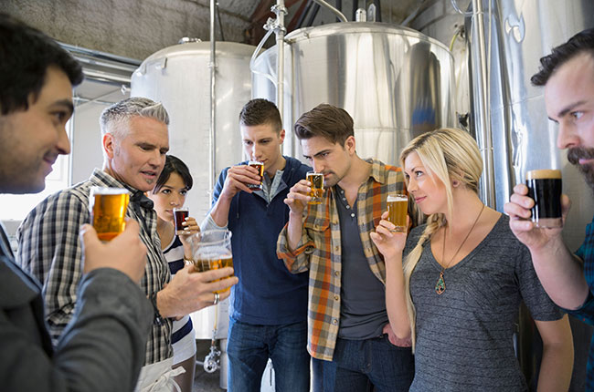 craft beer, bordeaux wine