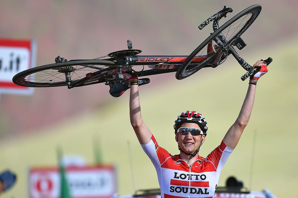 Tim Wellens (Lotto Soudal) won stage 6 of the Giro d'Italia