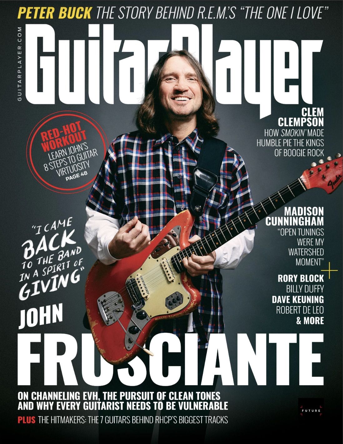 John Frusciante adorns the cover of Guitar Player&#039;s Holiday 2022 issue