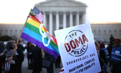 While five justices appear to be lining up against DOMA, the case could still be thrown out on a technicality.