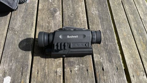 Bushnell Equinox X650 Night Vision 5x32 Monocular on a wooden table