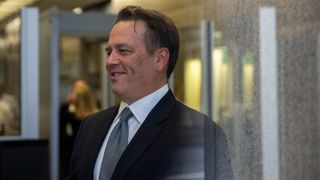 Phil Spencer, chief executive officer of gaming at Microsoft Corp., arrives to court in San Francisco, California, US, on Tuesday, June 27, 2023. Microsoft and Activision Blizzard CEOs are expected to testify to persuade a federal judge in California to reject the Federal Trade Commission's effort to block their $69 billion deal. Photographer: Shelby Knowles/Bloomberg via Getty Images