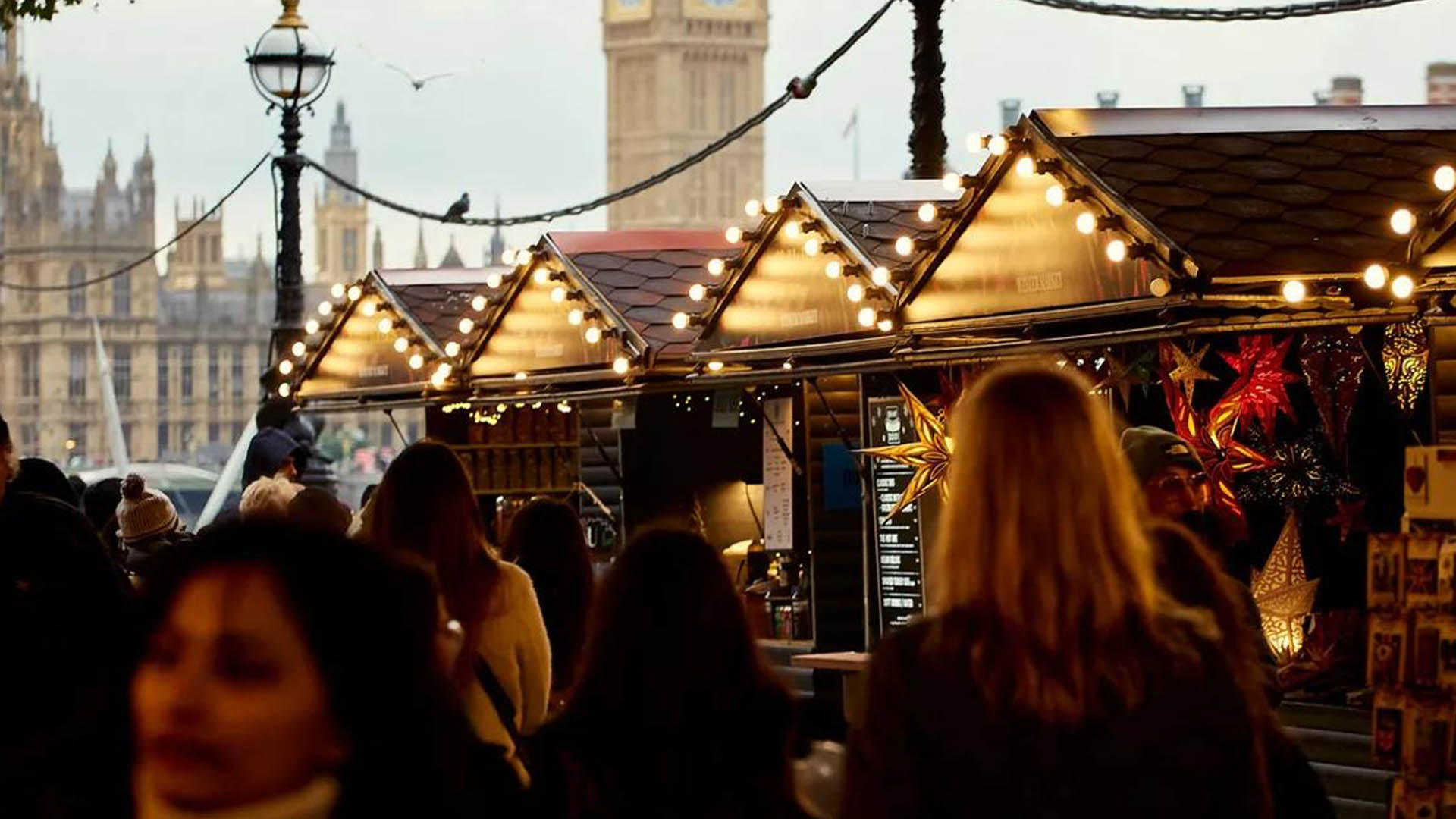A photo of the South Bank Centre Christmas market
