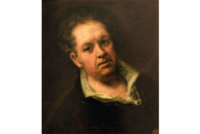 A self portrait of Francisco Goya 