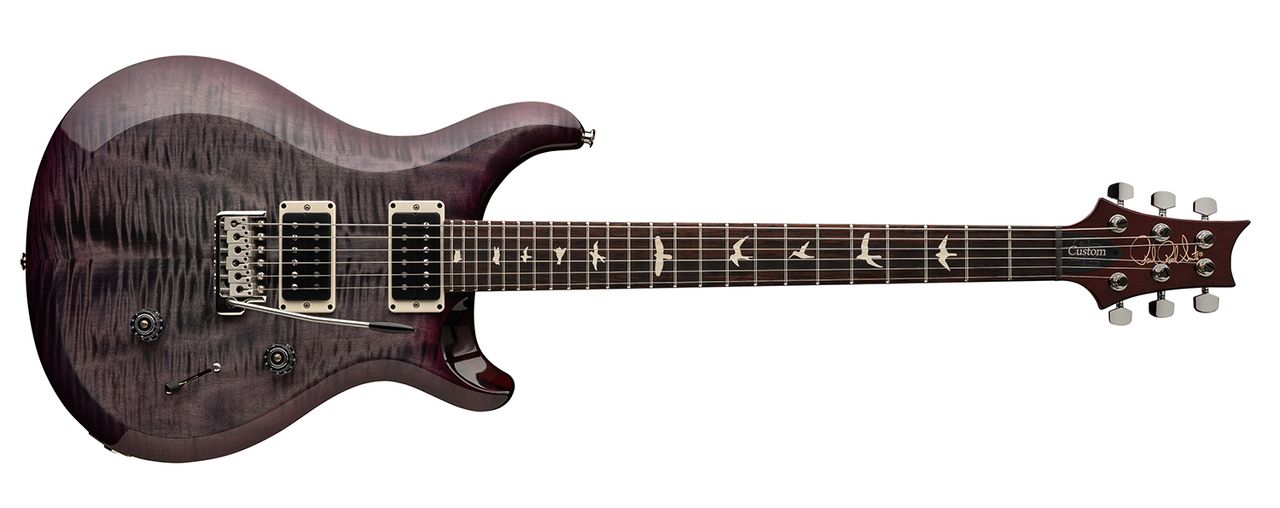 PRS S2 Custom 24 in Faded Gray Black Purple Burst