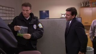 The police find the salad Michael planted on Toby