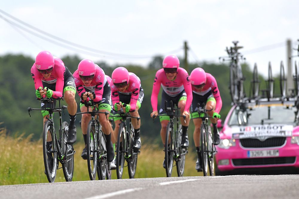 EF Education First-Drapac at Criterium du Dauphine stage 3 team time trial