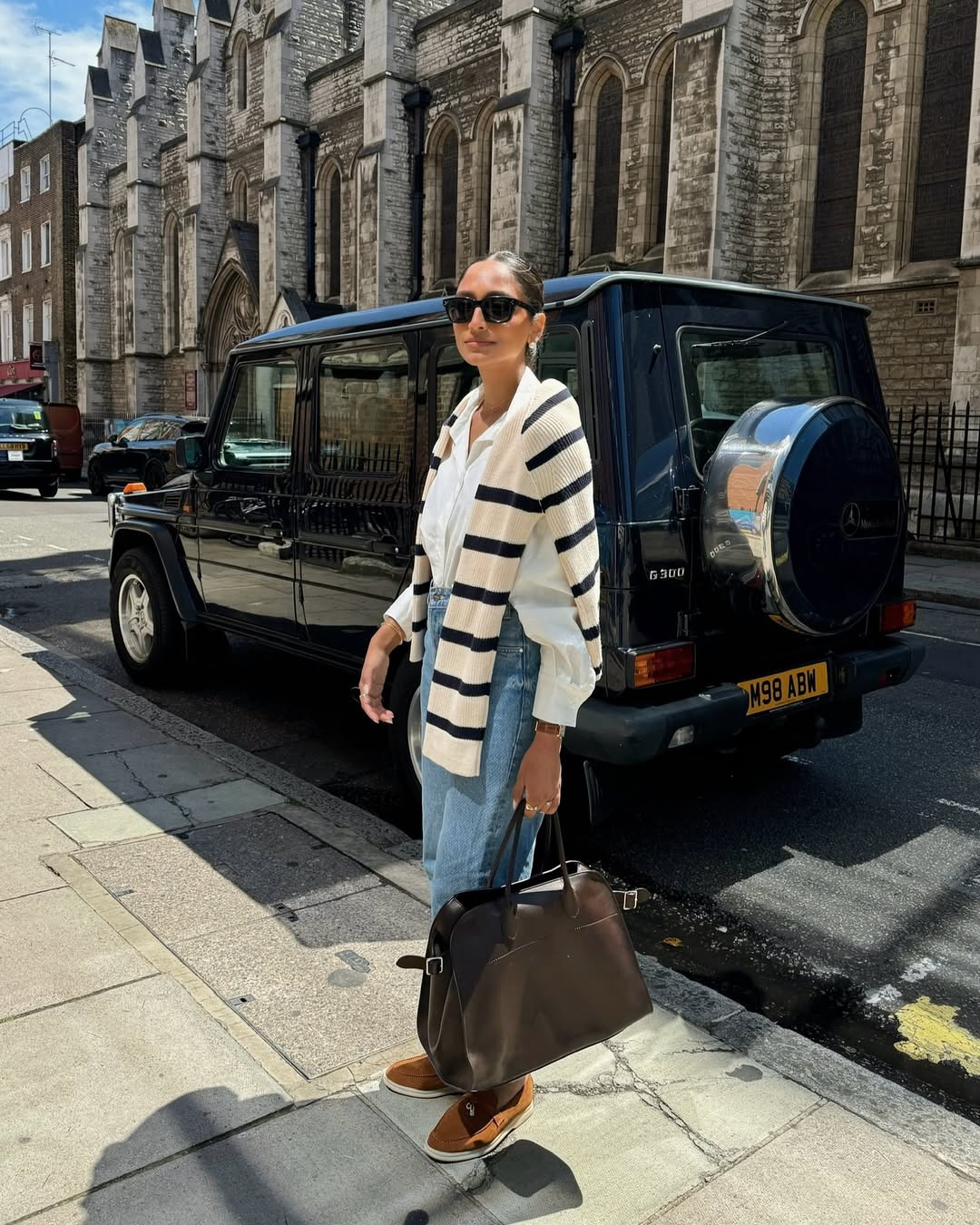 BLUE JEANS BROWN SUEDE LOAFER OUTFITS