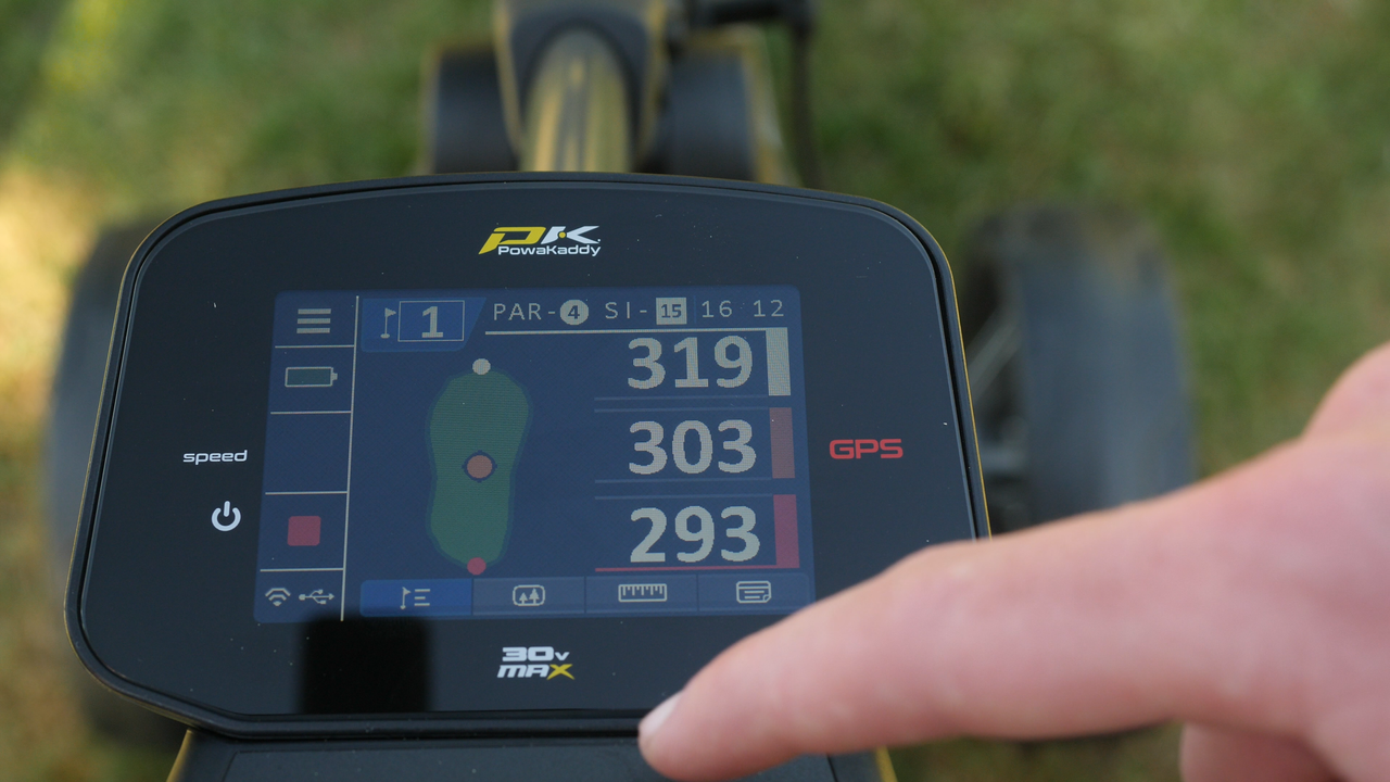 The touchscreen GPS on the PowaKaddy CT8 GPS