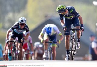 Alejandro Valverde (Movistar) defended his La Flèche Wallonne title against Julian Alaphilippe (Etixx-QuickStep) and Michael Albasini (Orica GreenEdge)