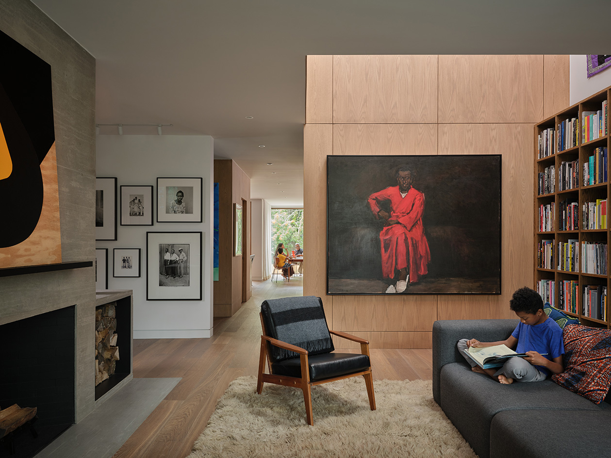 'House Proud' book Kemi Lawson - Library in Kenneth Montague_s home, Toronto