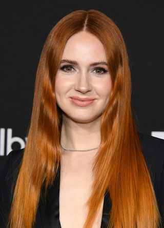 Karen Gillan attends World Premiere Of Marvel Studios' "Guardians Of The Galaxy Vol. 3" on April 27, 2023 in Hollywood, California