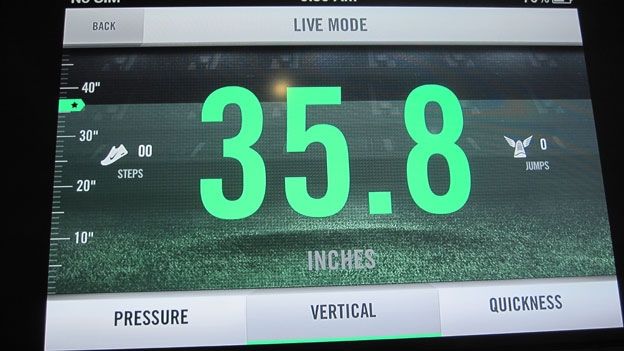 Nike+ Training iPhone app live mode