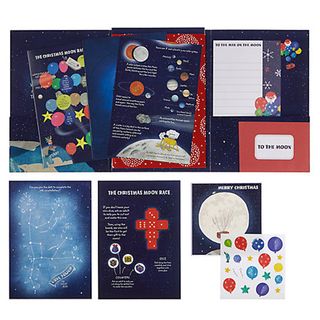 man on moon activity pack with games and cards