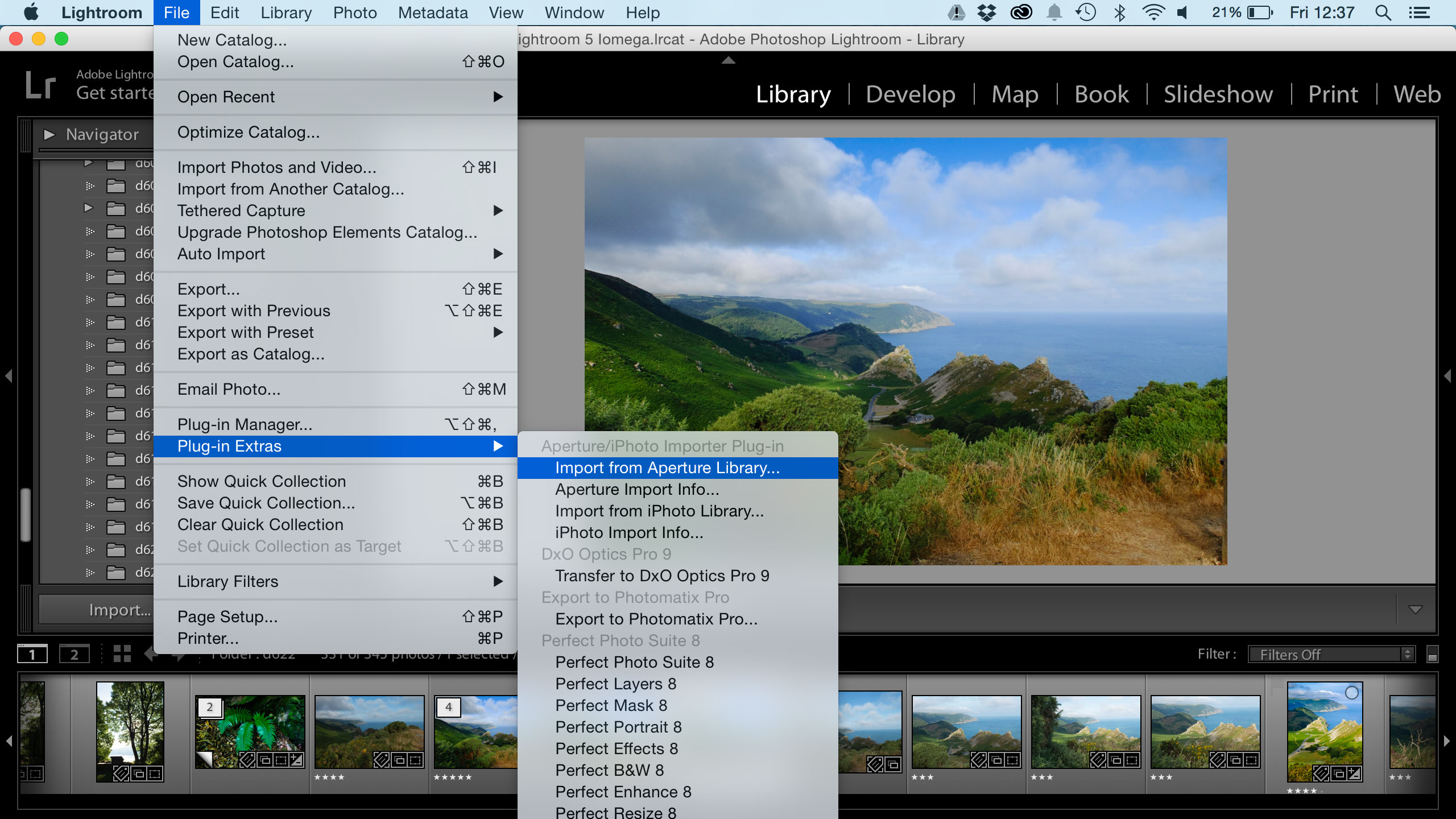 Lightroom Aperture import plug-in