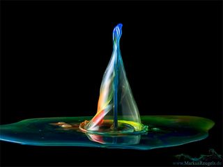 water drop photography