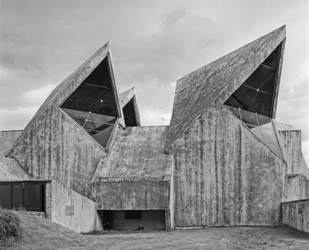 Memorial and Cultural Centre in concrete, by Marko Mušič, Kolašin, Montenegro, 1979