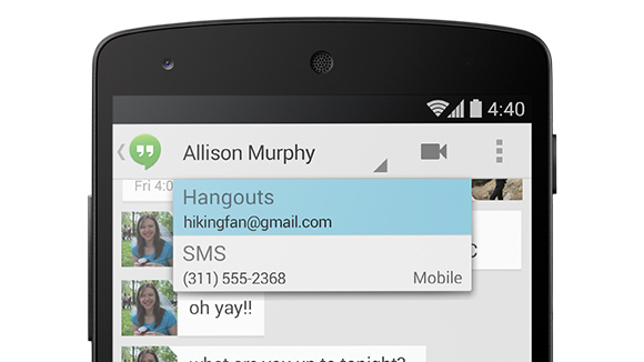 Android KitKat messages