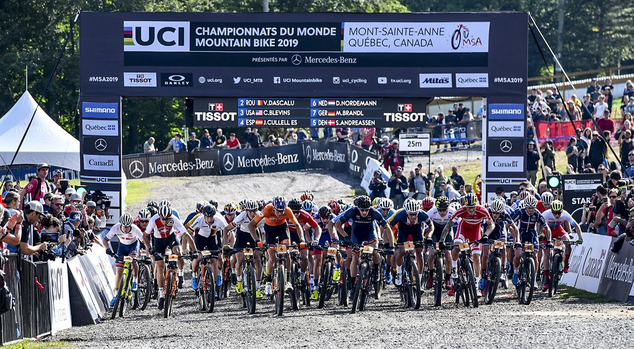 The race start
