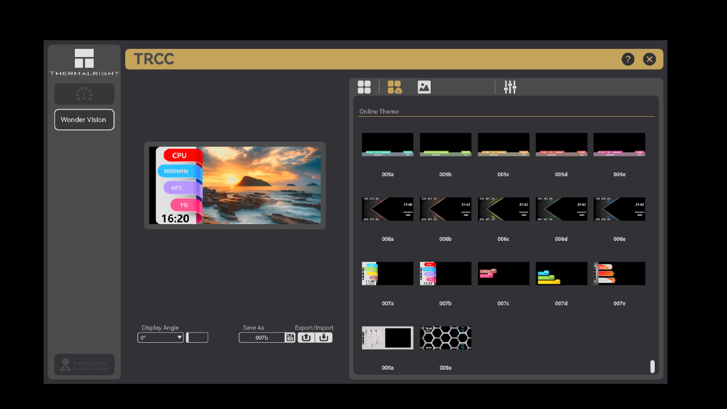 ثيرمالرايت ووندر فيجن 360 UB ARGB أسود