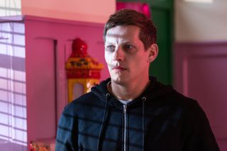John Paul McQueen is covering up the truth but is he about to crack in Hollyoaks? 