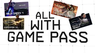 Infographic showing Ninja Gaiden 4, Expedition 33, Doom: The Dark Ages and South of Midnight all coming to Game Pass