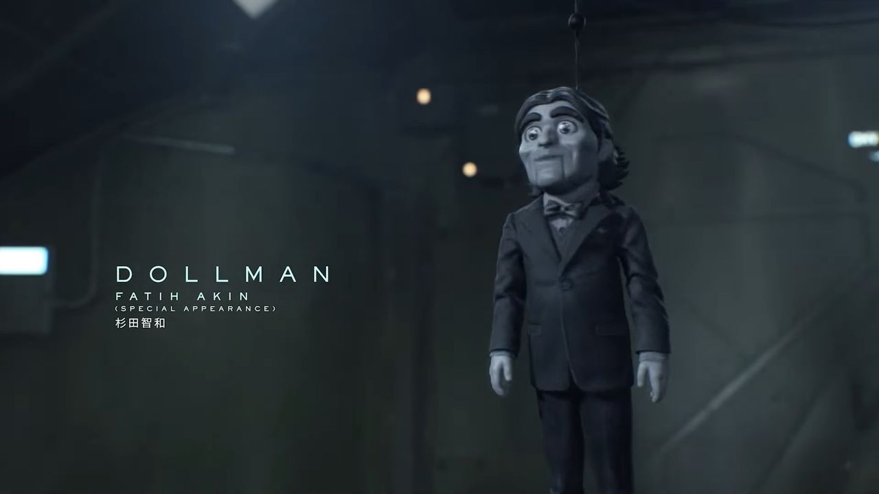 Intro scene for Dollman, a man who is a Doll in Death Stranding 2