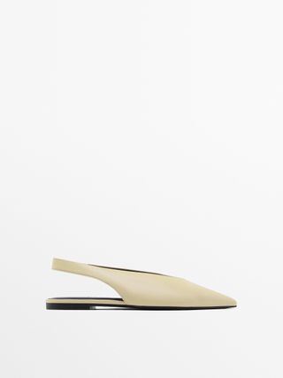 massimo dutti, Slingback Ballet Flats