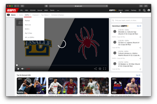 ESPN Plus computer screenshot