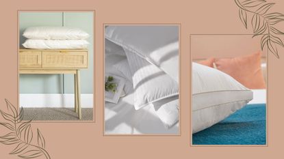 A composite of the best pillows, as tested and reviewed by woman & home writers