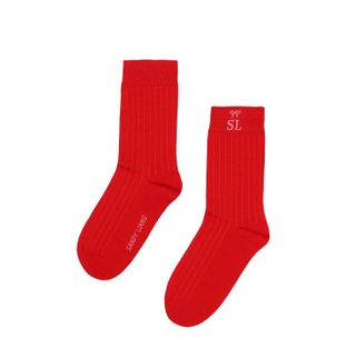 Sandy Liang, Ribbed Monogram Sock